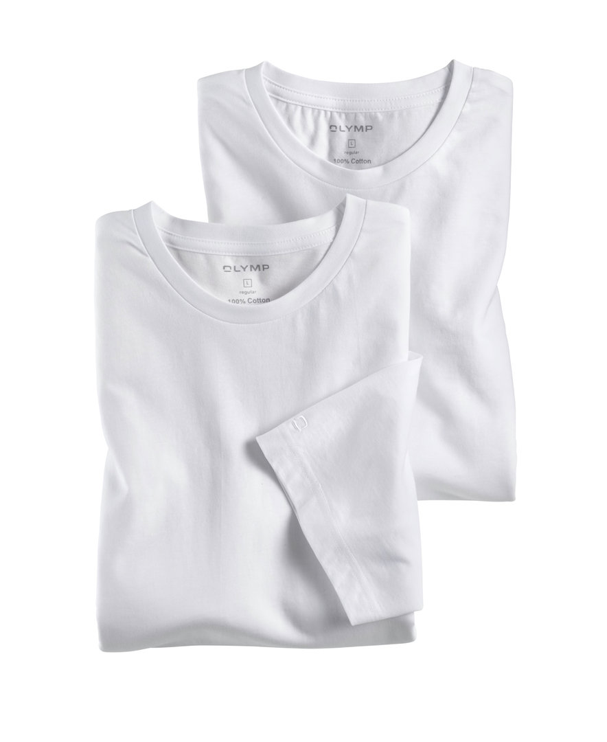 OLYMP T-Shirt weiß im Doppelpack RH - weiß